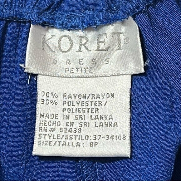 Koret Dress Petite Blue Casual Pants Size 8P - Picture 6 of 8